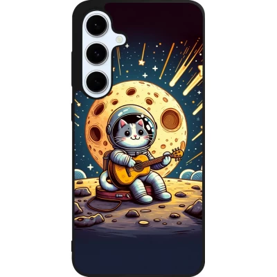 Coque Samsung Galaxy S24 FE - Silicone rigide noir AstroCat RockLune
