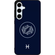 Samsung Galaxy S24 FE Case Hülle - Silikon schwarz Astrologie Fische