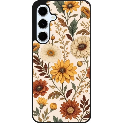 Coque Samsung Galaxy S24 FE - Silicone rigide noir Autumn 25 Flower pattern