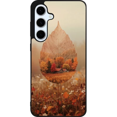 Coque Samsung Galaxy S24 FE - Silicone rigide noir Autumn 26 Autumn leaf