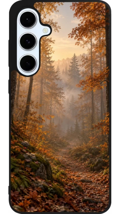 Coque Samsung Galaxy S24 FE - Silicone rigide noir Autumn 26 Autumn walk