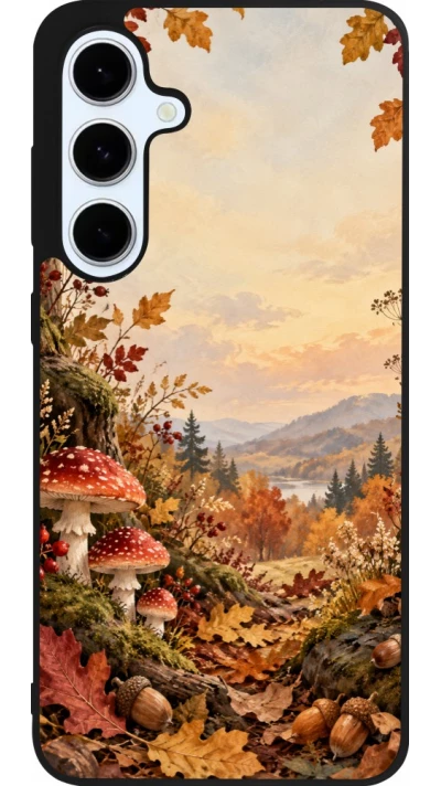 Coque Samsung Galaxy S24 FE - Silicone rigide noir Autumn 26 Illustrated Autumn