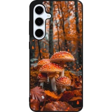 Samsung Galaxy S24 FE Case Hülle - Silikon schwarz Autumn 26 Mushrooms in the woods