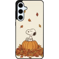 Samsung Galaxy S24 FE Case Hülle - Silikon schwarz Autumn 26 Snoopy autumn