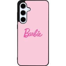 Coque Samsung Galaxy S24 FE - Silicone rigide noir Barbie Text