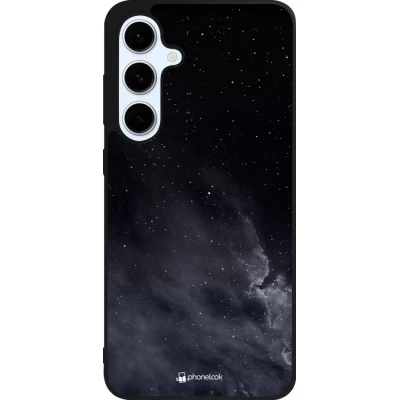 Coque Samsung Galaxy S24 FE - Silicone rigide noir Black Sky Clouds