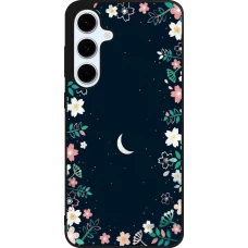 Samsung Galaxy S24 FE Case Hülle - Silikon schwarz Flowers space