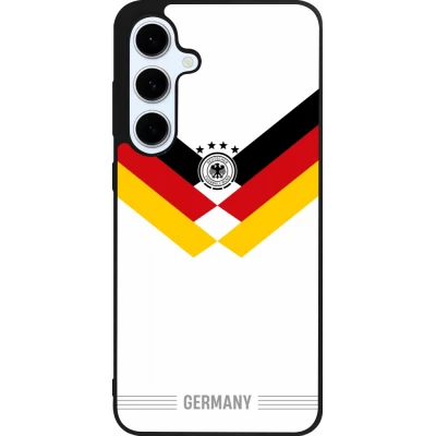 Coque Samsung Galaxy S24 FE - Silicone rigide noir Maillot de football Allemagne 2026 personnalisable