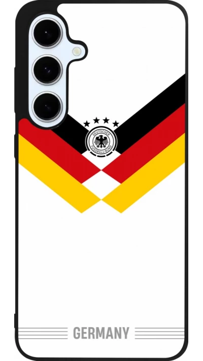 Coque Samsung Galaxy S24 FE - Silicone rigide noir Maillot de football Allemagne 2026 personnalisable