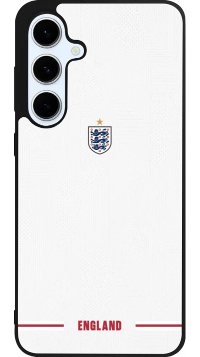Coque Samsung Galaxy S24 FE - Silicone rigide noir Maillot de football Angleterre 2026 personnalisable