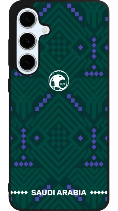 Samsung Galaxy S24 FE Case Hülle - Silikon schwarz Saudi Arabien 2026 personalisierbares Fussballtrikot