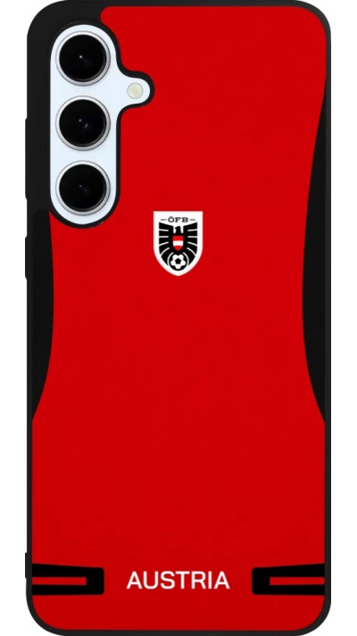 Samsung Galaxy S24 FE Case Hülle - Silikon schwarz O?sterreich 2026 personalisierbares Fussballtrikot