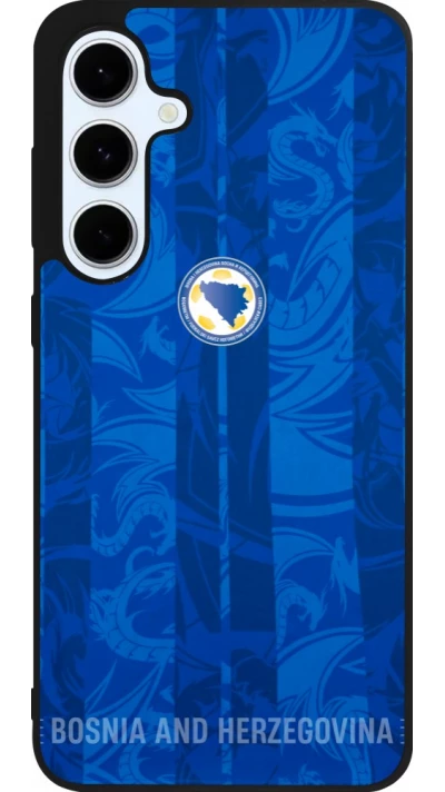 Coque Samsung Galaxy S24 FE - Silicone rigide noir Maillot de football Bosnie-Herzégovine 2026 personnalisable