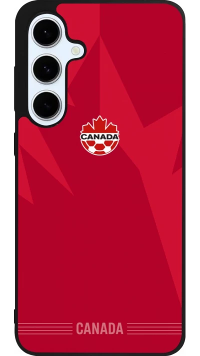 Samsung Galaxy S24 FE Case Hülle - Silikon schwarz Kanada 2026 personalisierbares Fussballtrikot