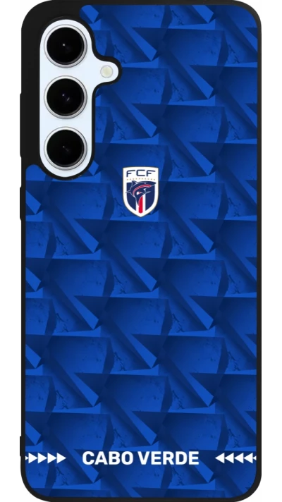 Samsung Galaxy S24 FE Case Hülle - Silikon schwarz Kap Verde 2026 personalisierbares Fussballtrikot