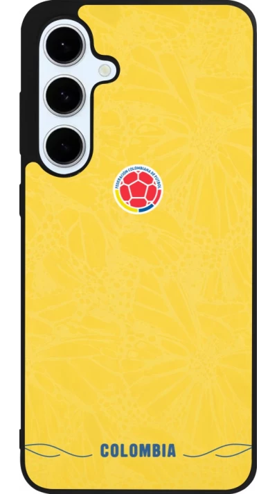 Samsung Galaxy S24 FE Case Hülle - Silikon schwarz Kolumbien 2026 personalisierbares Fussballtrikot
