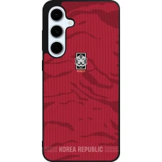 Samsung Galaxy S24 FE Case Hülle - Silikon schwarz Südkorea 2026 personalisierbares Fussballtrikot