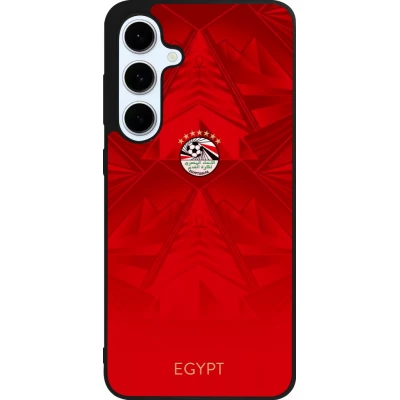 Coque Samsung Galaxy S24 FE - Silicone rigide noir Maillot de football Égypte 2026 personnalisable