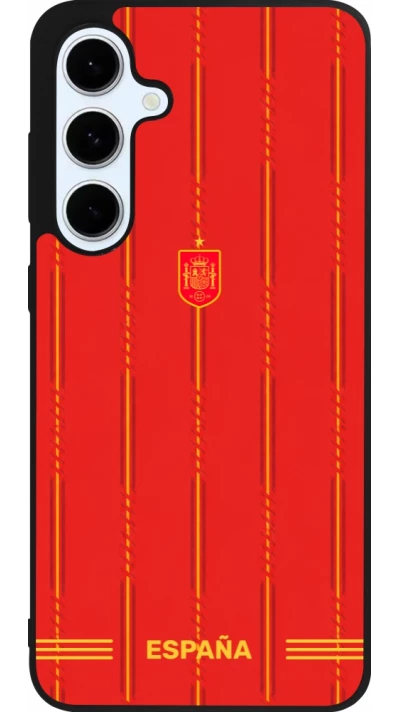 Samsung Galaxy S24 FE Case Hülle - Silikon schwarz Spanien 2026 personalisierbares Fussballtrikot