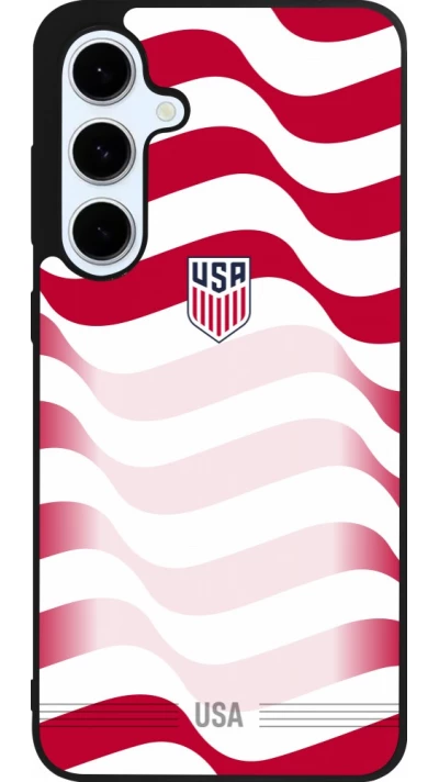 Samsung Galaxy S24 FE Case Hülle - Silikon schwarz Vereinigten Staaten 2026 personalisierbares Fussballtrikot