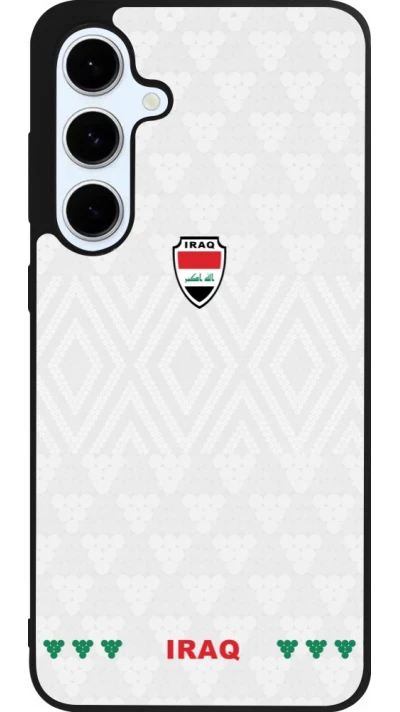 Samsung Galaxy S24 FE Case Hülle - Silikon schwarz Irak 2026 personalisierbares Fussballtrikot
