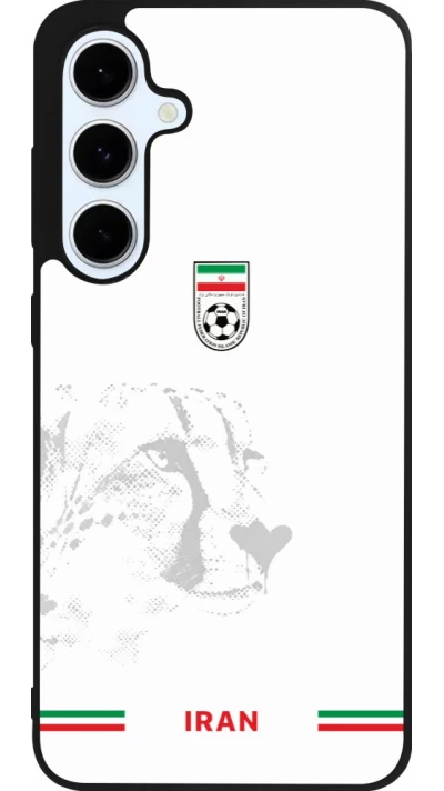 Samsung Galaxy S24 FE Case Hülle - Silikon schwarz Iran 2026 personalisierbares Fussballtrikot