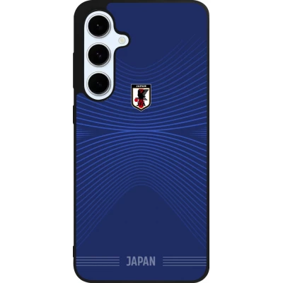 Coque Samsung Galaxy S24 FE - Silicone rigide noir Maillot de football Japon 2026 personnalisable