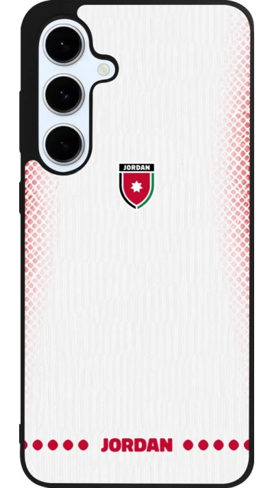 Samsung Galaxy S24 FE Case Hülle - Silikon schwarz Jordanien 2026 personalisierbares Fussballtrikot