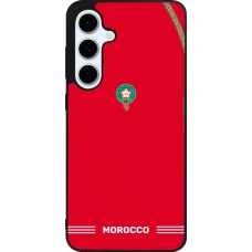 Samsung Galaxy S24 FE Case Hülle - Silikon schwarz Marokko 2026 personalisierbares Fussballtrikot