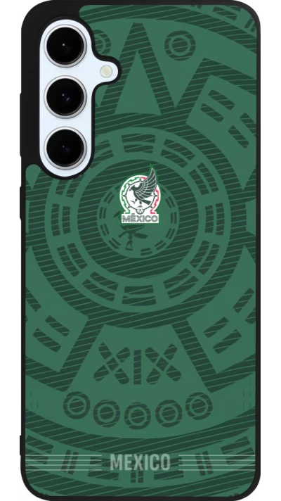 Samsung Galaxy S24 FE Case Hülle - Silikon schwarz Mexiko 2026 personalisierbares Fussballtrikot
