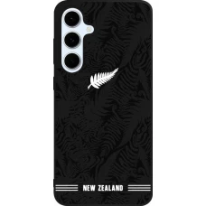 Samsung Galaxy S24 FE Case Hülle - Silikon schwarz Neuseeland 2026 personalisierbares Fussballtrikot
