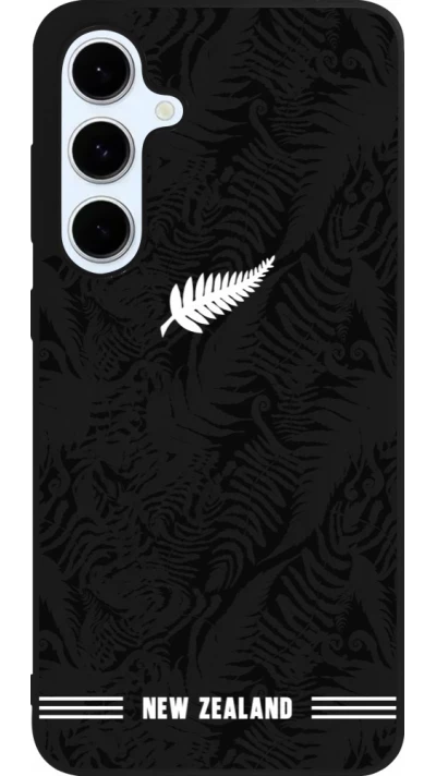 Samsung Galaxy S24 FE Case Hülle - Silikon schwarz Neuseeland 2026 personalisierbares Fussballtrikot