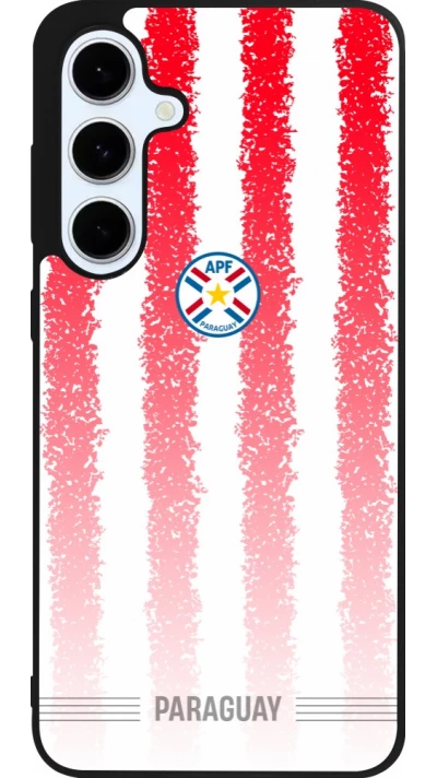 Samsung Galaxy S24 FE Case Hülle - Silikon schwarz Paraguay 2026 personalisierbares Fussballtrikot