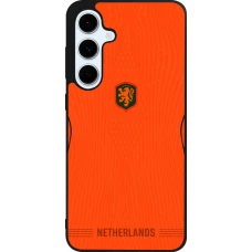 Samsung Galaxy S24 FE Case Hülle - Silikon schwarz Niederlande 2026 personalisierbares Fussballtrikot