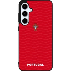 Samsung Galaxy S24 FE Case Hülle - Silikon schwarz Portugal 2026 personalisierbares Fussballtrikot