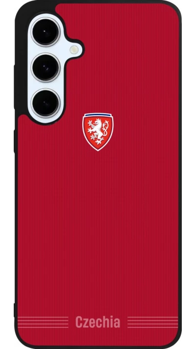 Samsung Galaxy S24 FE Case Hülle - Silikon schwarz Tschechische Republik 2026 personalisierbares Fussballtrikot