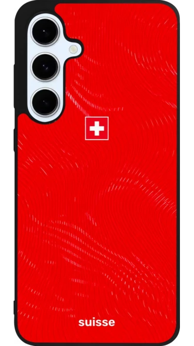 Samsung Galaxy S24 FE Case Hülle - Silikon schwarz Schweiz 2026 personalisierbares Fussballtrikot