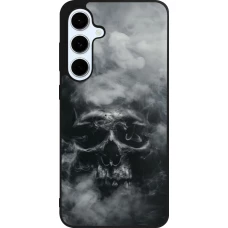 Samsung Galaxy S24 FE Case Hülle - Silikon schwarz Halloween 2024 smoky skull