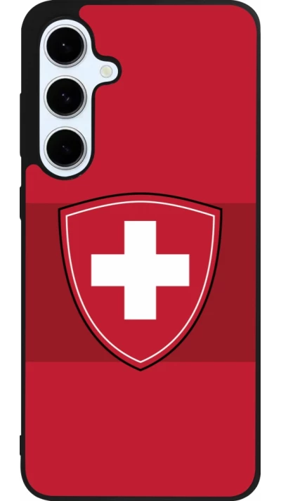 Samsung Galaxy S24 FE Case Hülle - Silikon schwarz Hockey World Championship Ecusson Suisse