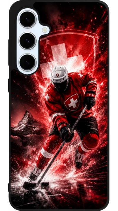 Samsung Galaxy S24 FE Case Hülle - Silikon schwarz Hockey World Championship Player