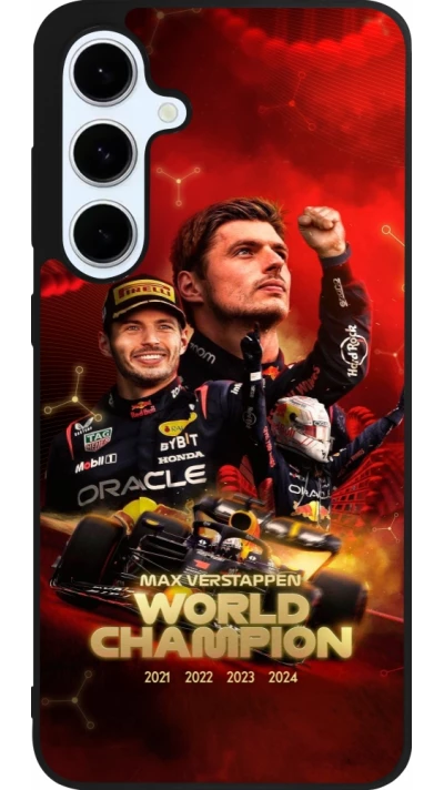 Samsung Galaxy S24 FE Case Hülle - Silikon schwarz Max Verstappen Champion 2023