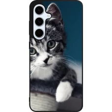 Samsung Galaxy S24 FE Case Hülle - Silikon schwarz Meow 23