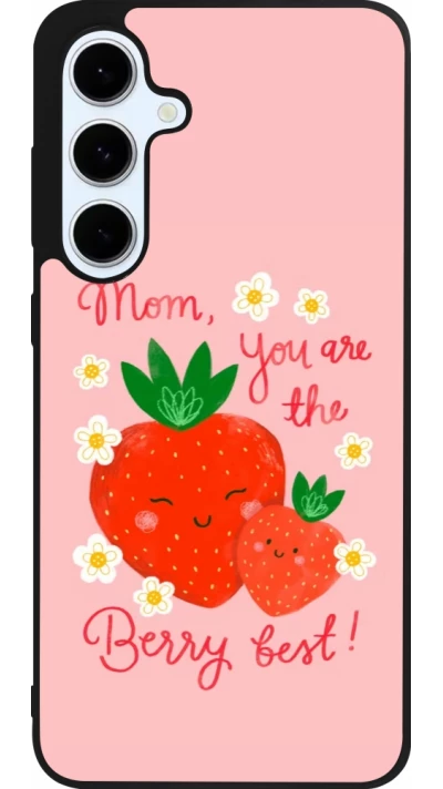 Coque Samsung Galaxy S24 FE - Silicone rigide noir Mom 2026 Berry best