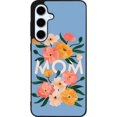 Coque Samsung Galaxy S24 FE - Silicone rigide noir Mom 2026 Flowers