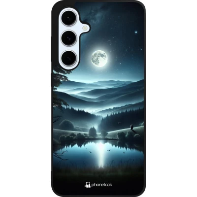 Coque Samsung Galaxy S24 FE - Silicone rigide noir Night Sky View