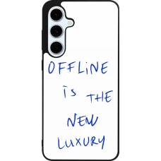Coque Samsung Galaxy S24 FE - Silicone rigide noir Offline is the new luxury