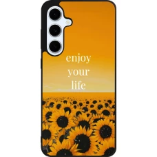 Samsung Galaxy S24 FE Case Hülle - Silikon schwarz Summer 2026 Enjoy your life
