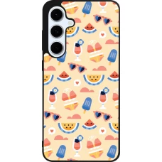 Coque Samsung Galaxy S24 FE - Silicone rigide noir Pattern Summer 2026