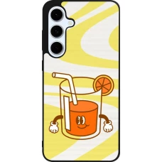 Coque Samsung Galaxy S24 FE - Silicone rigide noir Summer drink 2026