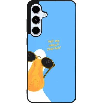 Samsung Galaxy S24 FE Case Hülle - Silikon schwarz Tell me about yourself Summer 2026